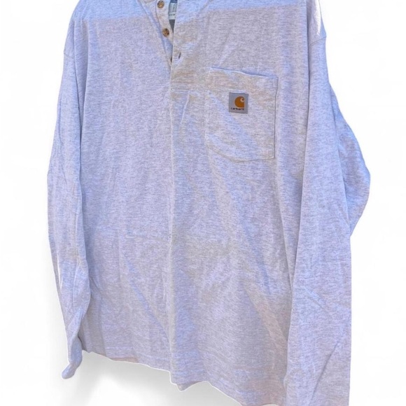 Carhartt K128 Loose Fit Heavyweight Henley Long Sleeve - Picture 4 of 7